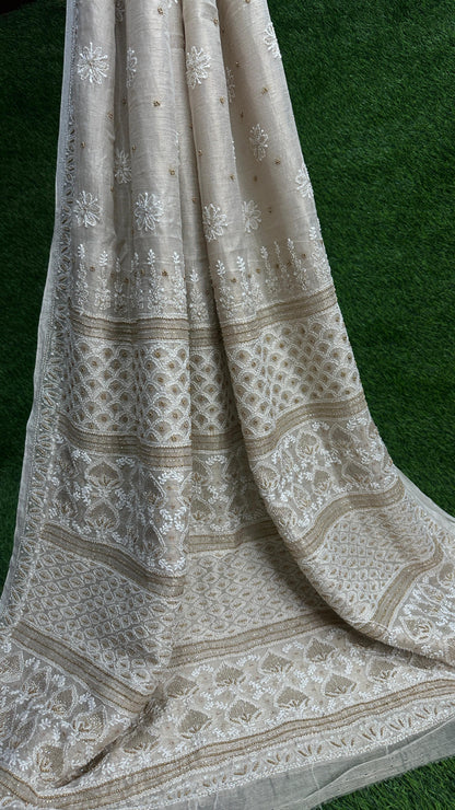 Soft Tissue Chanderi Saree
